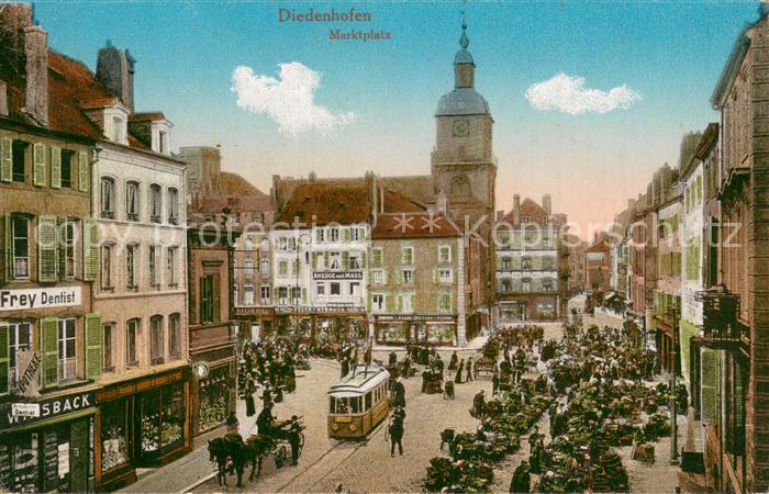 Diedenhofen Thionville 57 Marktplatz Feldpost