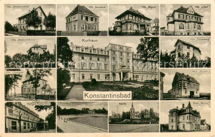 Konstantinsbad Konstantinovy Lazne CZ Kurhaus Villen