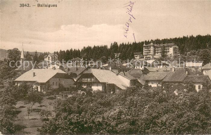Ballaigues Teilansicht mit Hotel