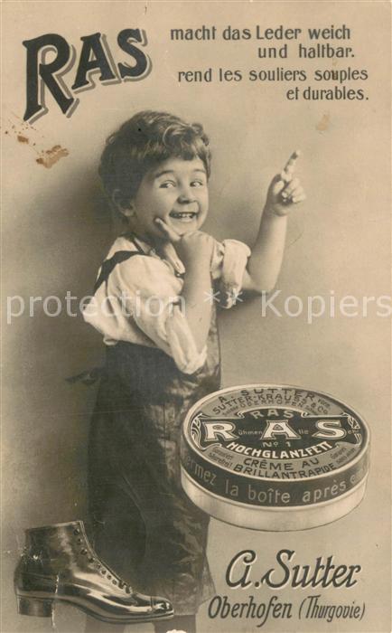 Oberhofen TG A. Sutter RAS Hochglanzfett Lederfett Werbung