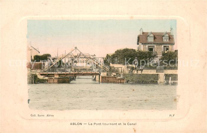 Ablon 94-sur-Seine Le pont tournant et le canal