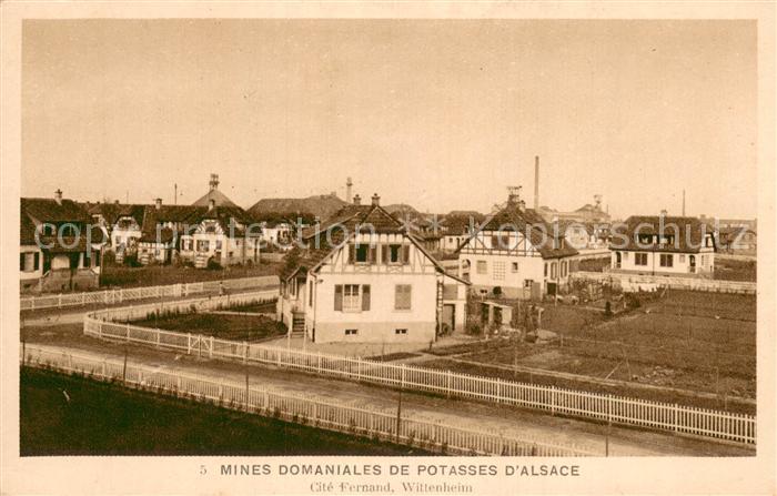 Wittenheim 68 Mines Domaniales de Potasses d Alsace Cafe Fernand
