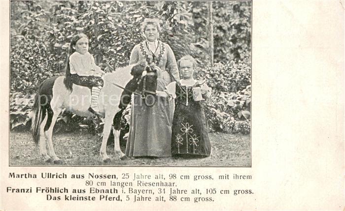 Nossen Martha Ullrich Franzi Froehlich aus Ebnath Liliputaner Kleinste Pferd