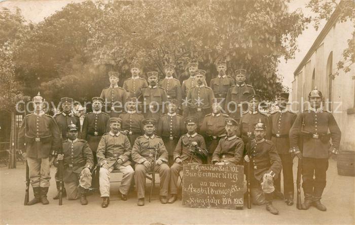 Klotzsche Dresden Gruppenbild II. Grenadier-Regt. 101
