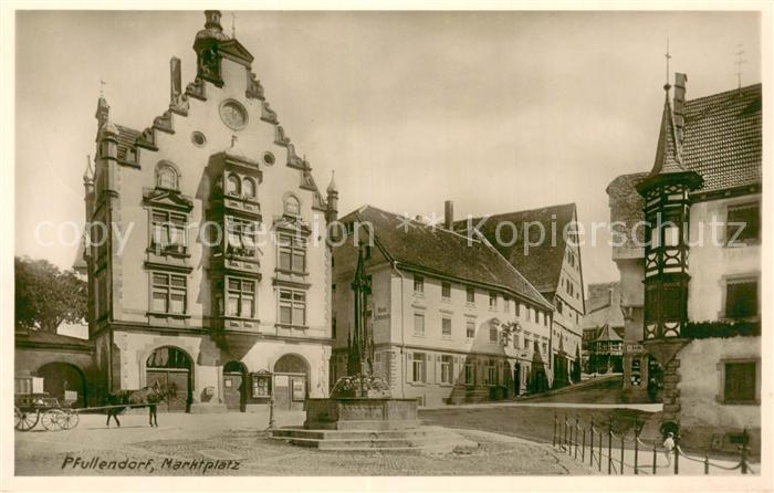 Pfullendorf Marktplatz Rathaus Brunnen