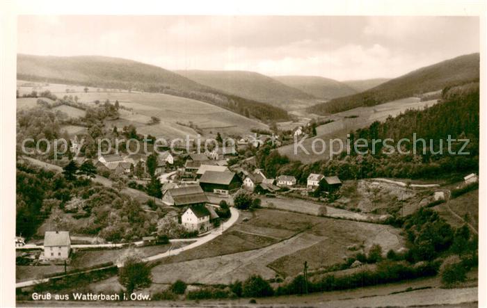 Watterbach Panorama Odenwald