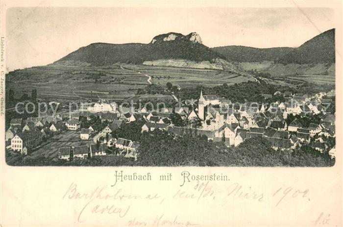 Heubach Wuerttemberg Panorama Naturschutzgebiet Rosenstein