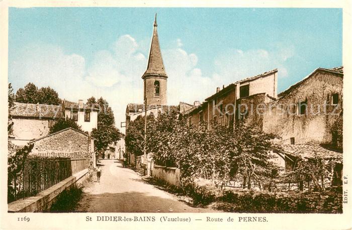 Saint-Didier Vaucluse Route de Pernes Eglise