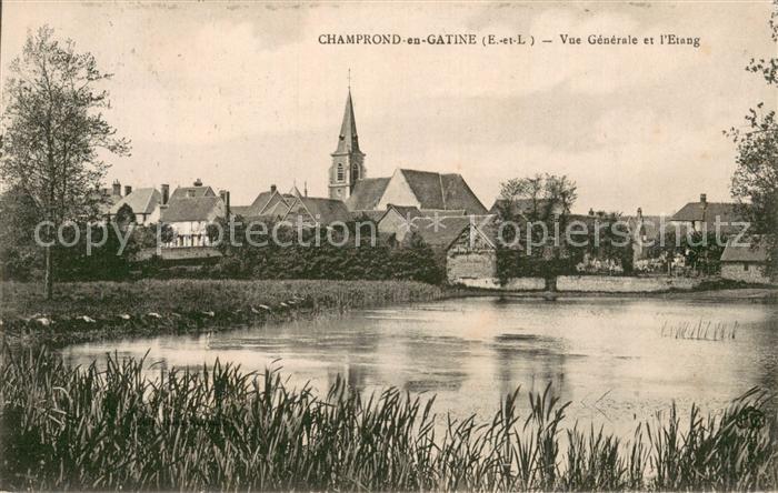 Champrond-en-Gatine 28 Eure-et-Loir Vue Generale et l étang