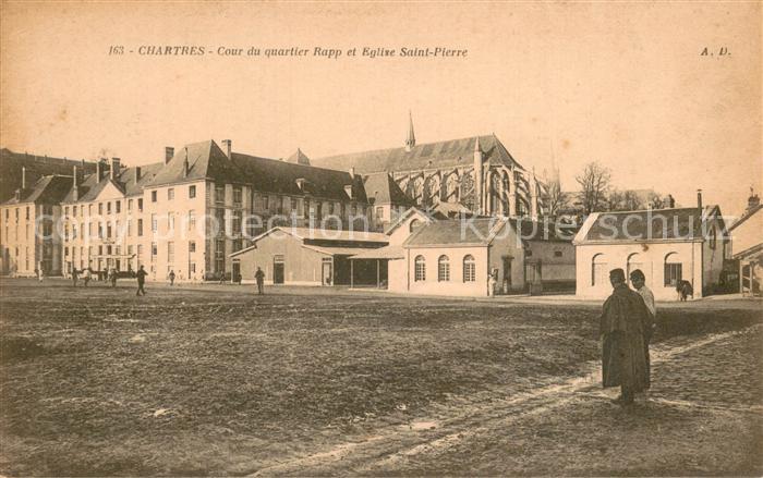 Chartres 28 Cour du Quartier Rapp Eglise Saint Pierre