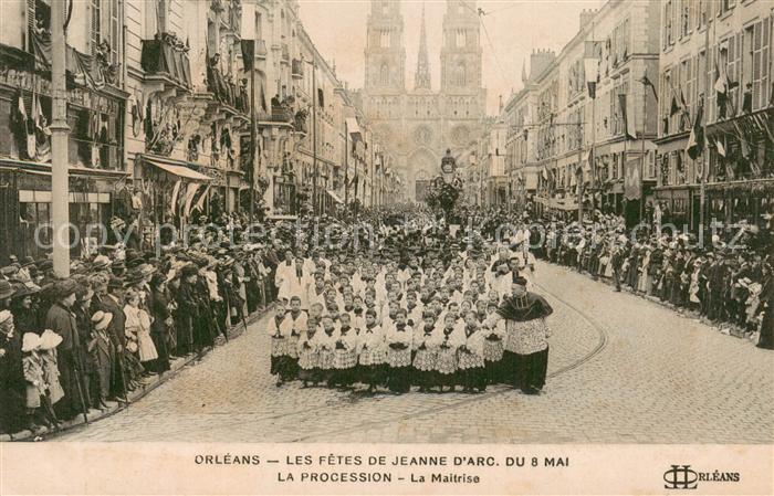 Orleans 45 Loiret Les Fetes de Jeanne d’Arc du 8 Mai La Procession La Maitrise