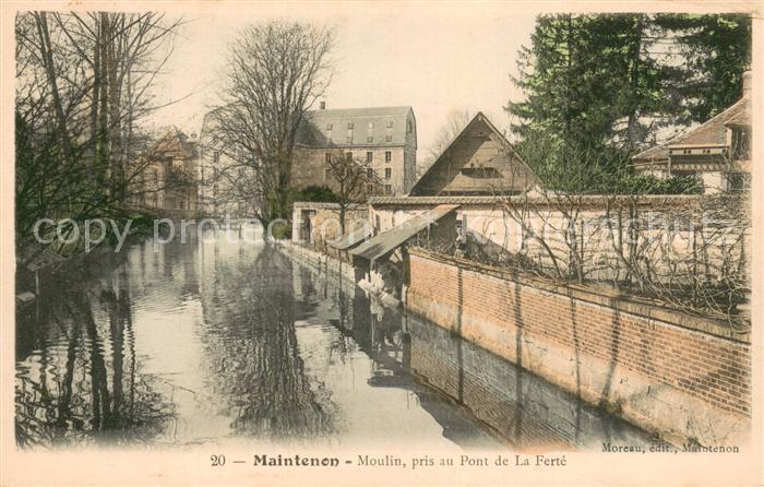 Maintenon 28 Moulin pris au Pont de La Ferte