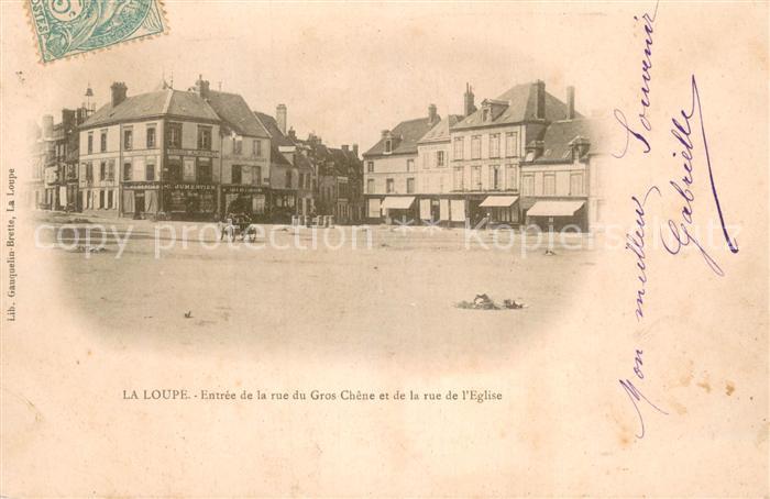 La Loupe 28 Entree de la rue du Gros Chene et de la rue de l'Eglise