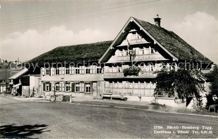 Baechli-Hemberg SG Gasthaus zum Roessli