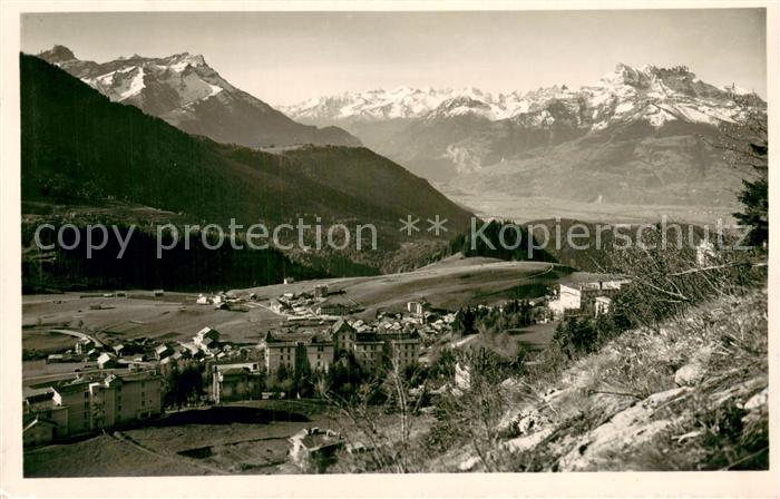 Leysin VD Dents des Morcles et les Dents du Midi