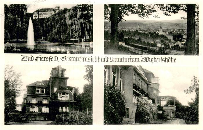 Bad Hersfeld Gesamtansicht mit Sanatorium Digbertshoehe