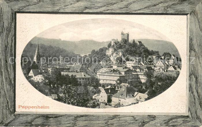 Pappenheim Thueringen Panorama Schloss