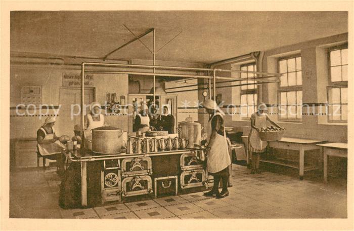 Noerdlingen Haushaltungs und Handarbeitsschule Ev Maedchenpensionat Hauptkueche