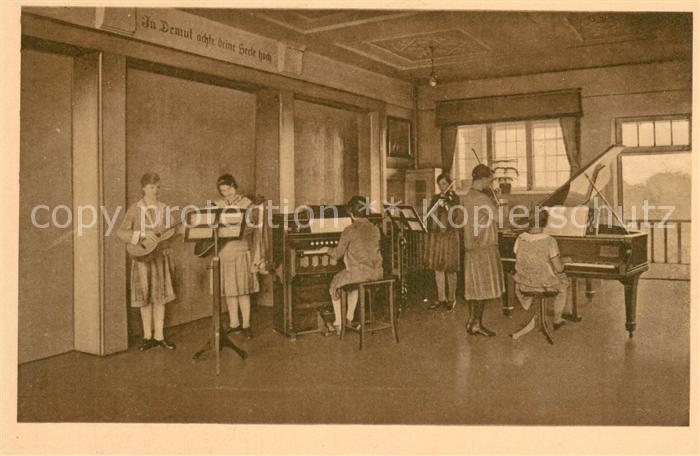 Noerdlingen Haushaltungs und Handarbeitsschule Ev Maedchenpensionat Musikzimmer