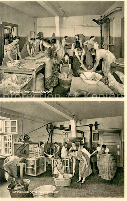 Noerdlingen Haushaltungs und Handarbeitsschule Ev Maedchenpensionat Waschkueche