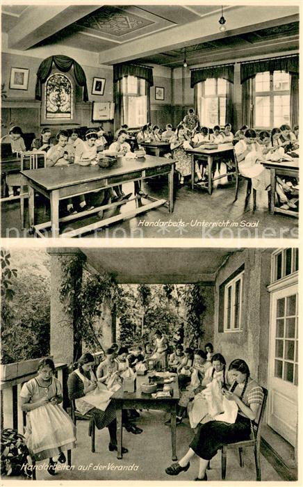 Noerdlingen Haushaltungs und Handarbeitsschule Ev Maedchenpensionat Handarbeitsu