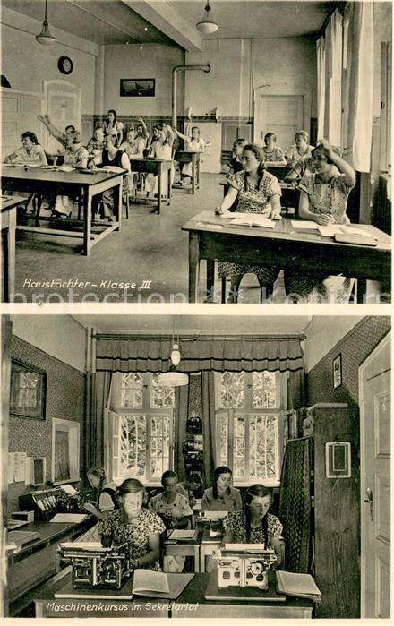 Noerdlingen Haushaltungs und Handarbeitsschule Ev Maedchenpensionat Haustoechter