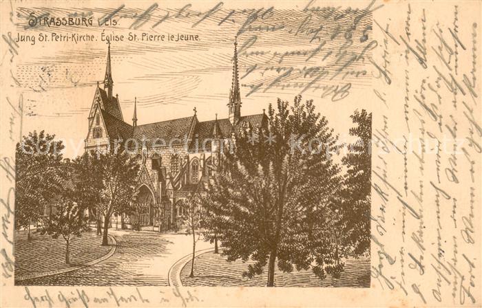 Strassburg Elsass Jung St Petri Kirche