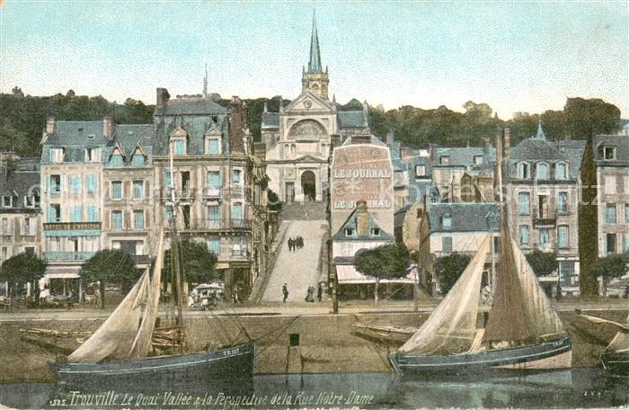 Trouville-Deauville Le Quai Vallee la Perspective de et la