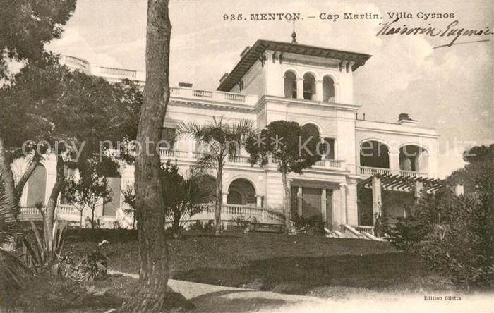 Menton 06 Cap Martin Villa Cyrnos