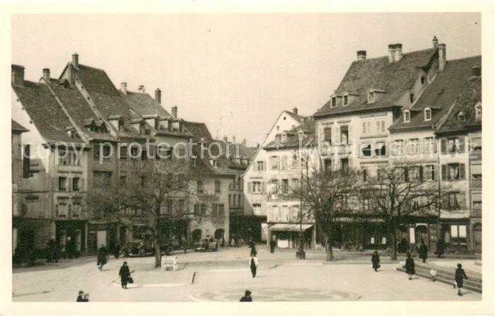 Muelhausen Elsass Stadtplatz