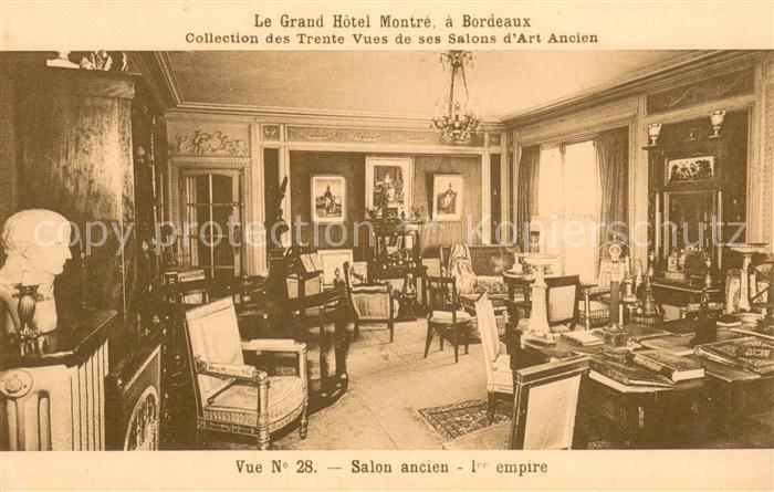 Bordeaux 33 Le Grand Hotel Montre Salon ancien 1er empire