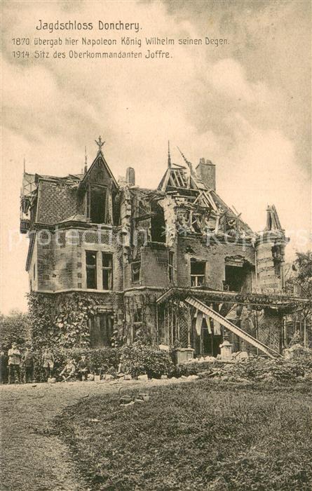 Donchery 08 Ardennes Jagdschloss in Truemmern