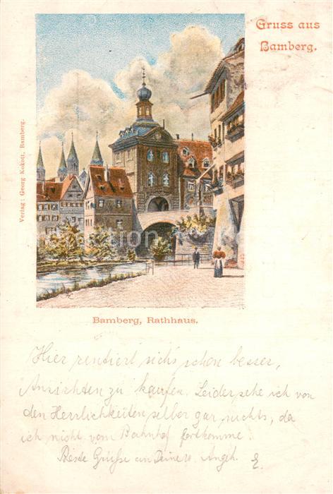 Bamberg Rathaus Kuenstlerkarte