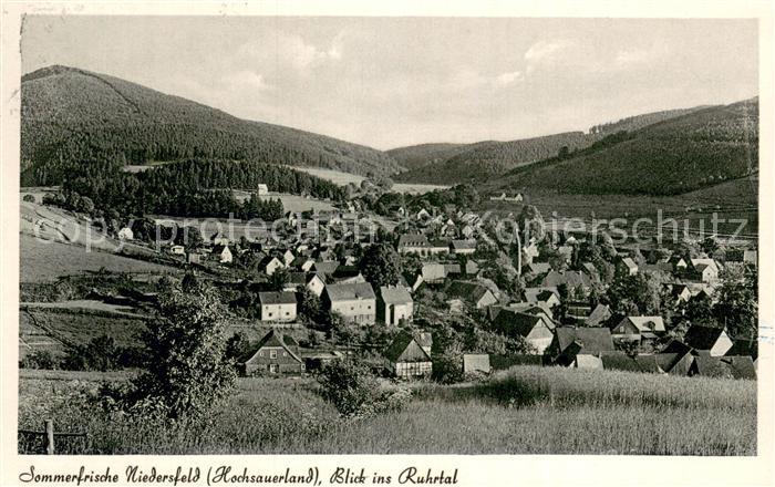 Niedersfeld Winterberg Blick ins Ruhrtal
