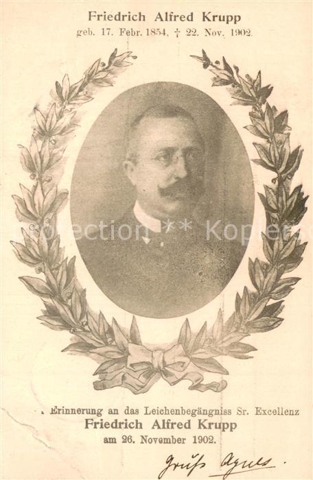 Essen  Ruhr Friedrich Alfred Krupp Portrait