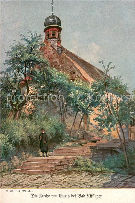 Garitz Bad Kissingen Kirche Kuenstlerkarte