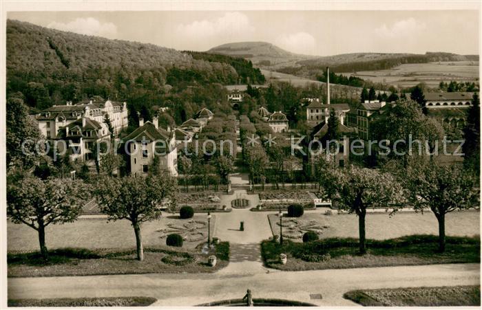 Bad Brueckenau Panorama Blick vom Fuerstenbau