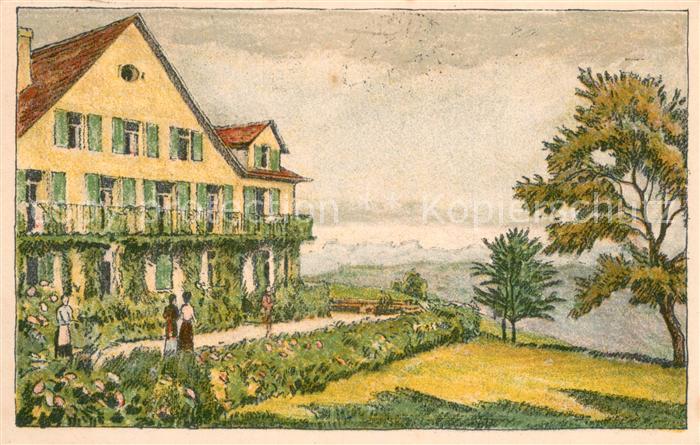 Zuerichberg ZH Alkoholfreis Volks- und Kurhaus Dependance Das Heimeli Kuenstlerk