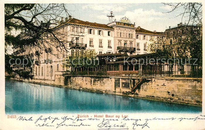 Zuerich ZH Hotel Baur au Lac