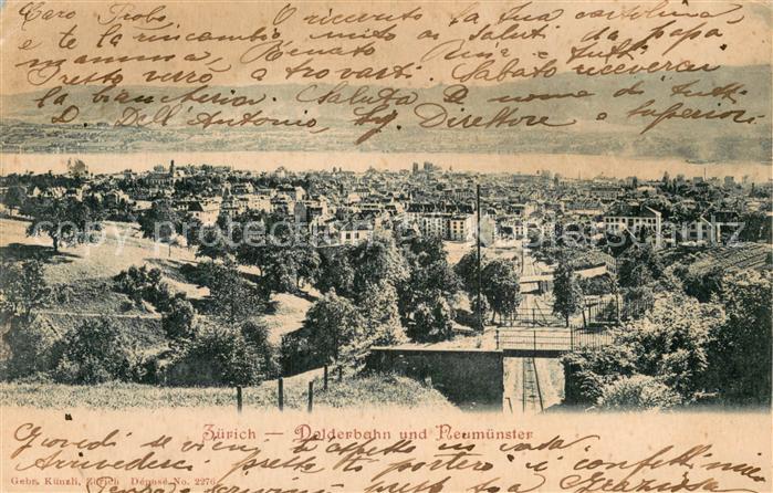 Zuerich ZH Dolderbahn und Neumuenster Zuerichsee