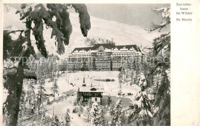 St Moritz GR Suvrettahaus im Winter
