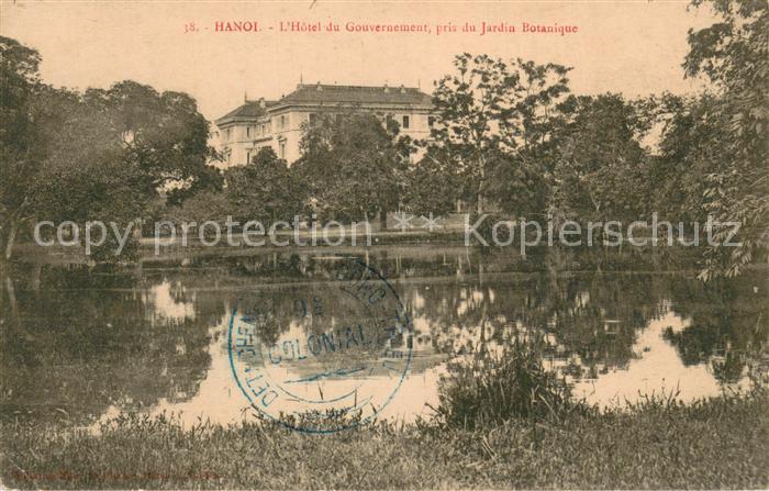 Hanoi Vietnam Hôtel du Gouvernement pris du Jardin Botanique