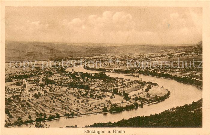 Bad Saeckingen Panorama Rheintal