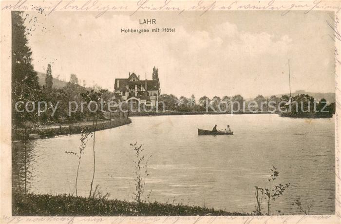Lahr Baden Hohbergsee mit Hotel Feldpost