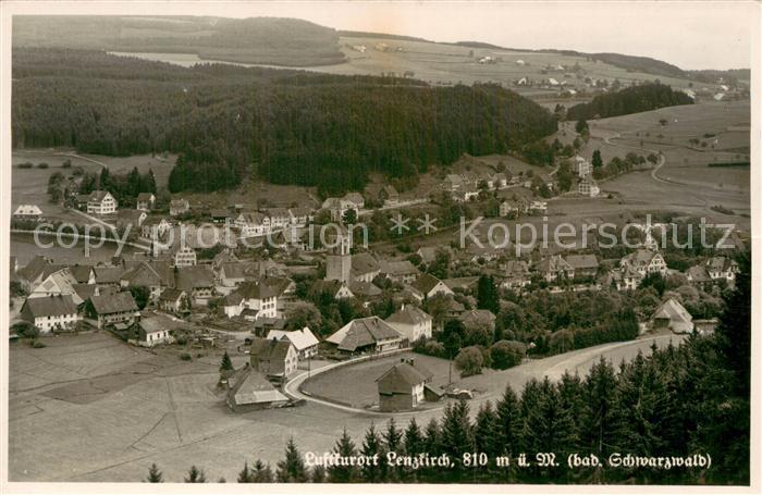 Lenzkirch Hochschwarzwald BW Panorama Blick ins Tal Luftkurort im Schwarzwald