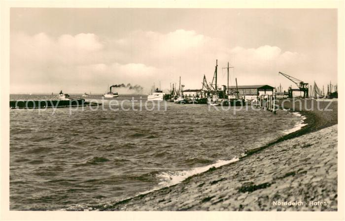 Norddeich Norden Nordseebad Hotel Restaurant Faehrhaus Dampfer Hafen