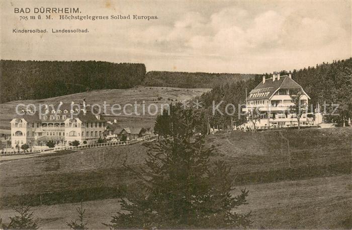 Bad Duerrheim Hoechstgelegenes Solbad Europas Kindersolbad Landessolbad