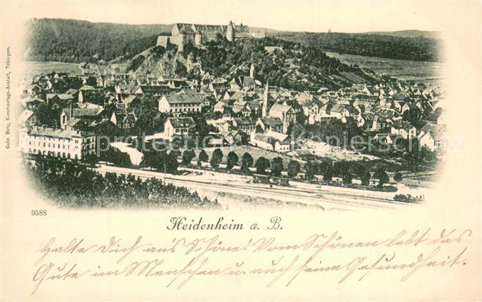 Heidenheim Brenz Panorama mit Blick zum Schloss