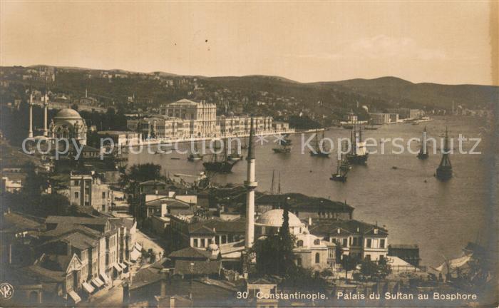 Constantinople Palais du Sultan au Bosphore