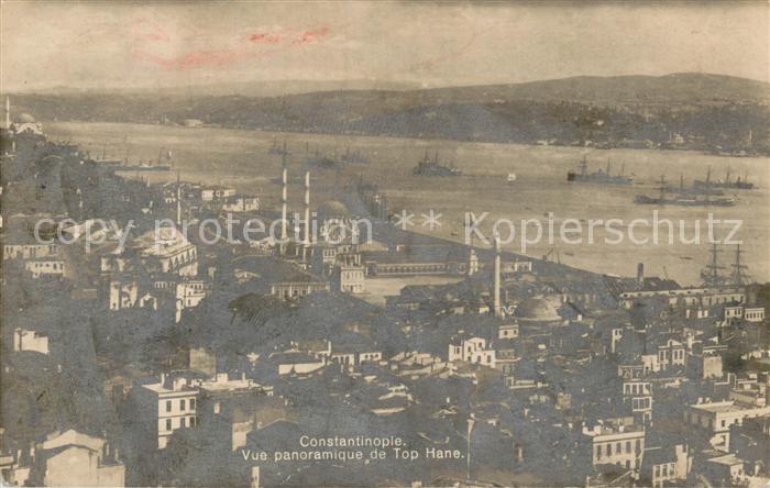 Constantinople Vue panoramique de Top Hane